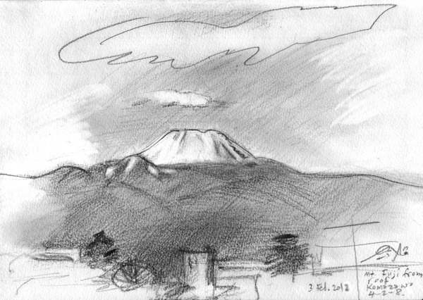 Featured image of post Pencil Mt Fuji Drawing To fix charcoal on canvas using fixative leave it for about 15 minutes
